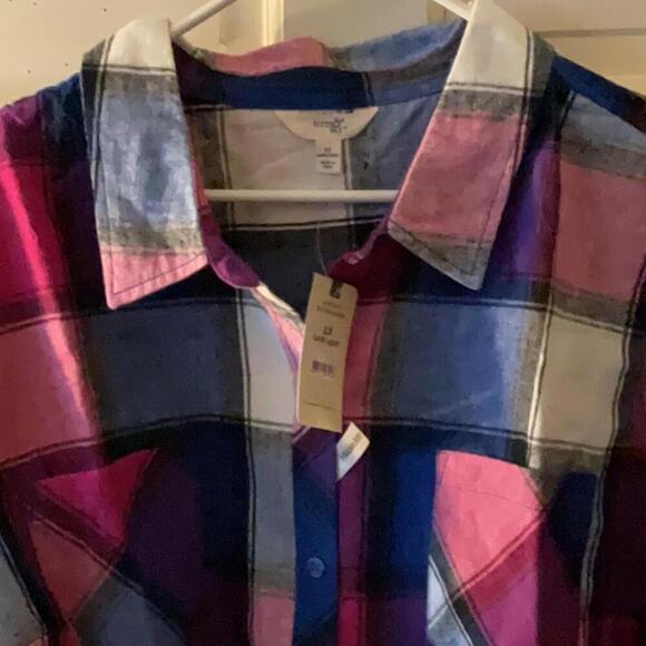Terra Sky button down shirt, size 2X - Picture 2 of 7